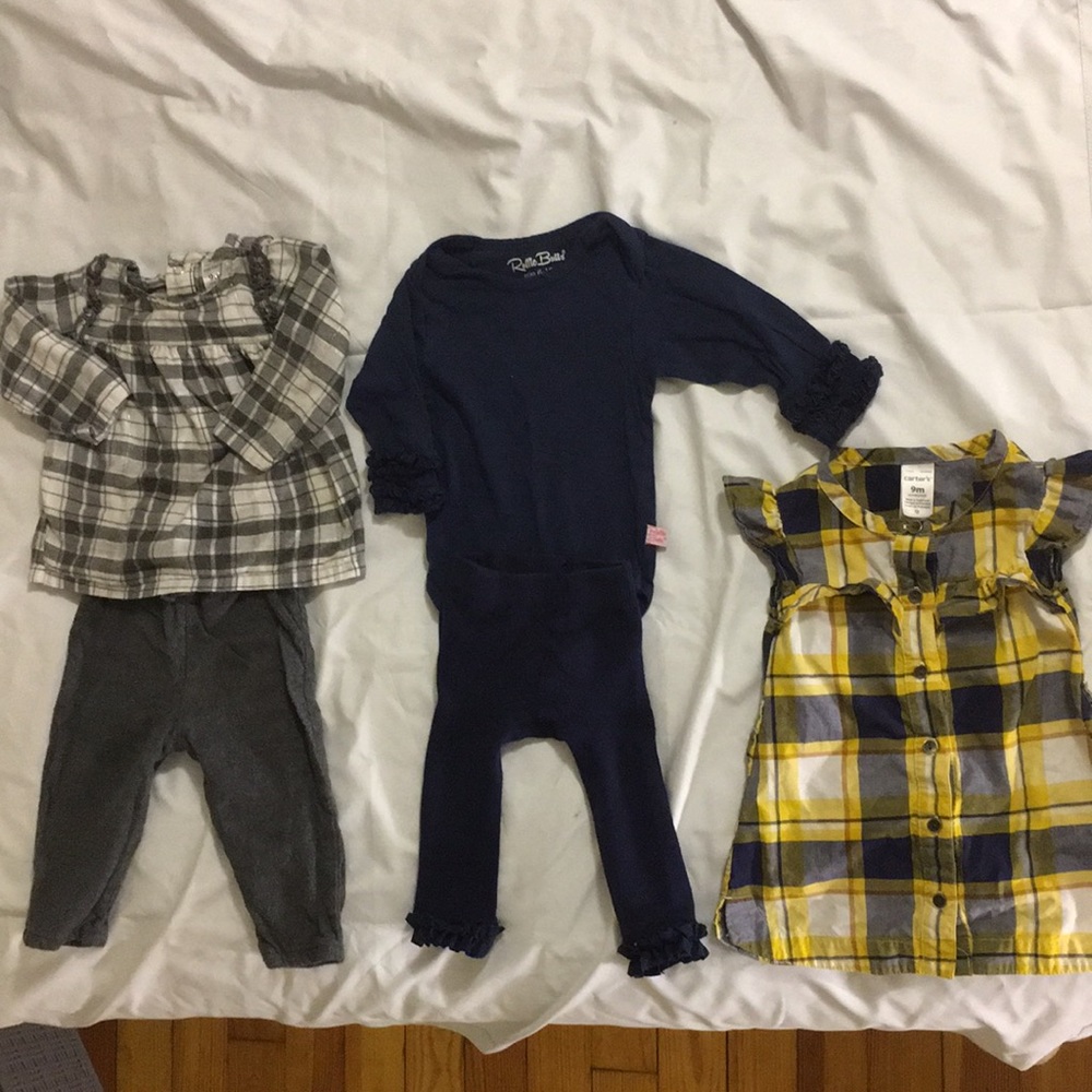 Shirtdress, outfit, Rufflebutts onesie/leggings